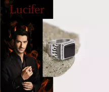 ocelový prsten Lucifer Morningstar