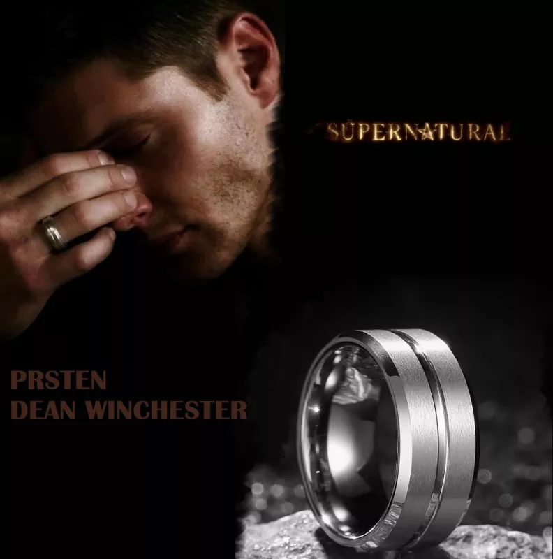 ocelový prsten Supernatural (Lovci duchů) Dean Winchester
