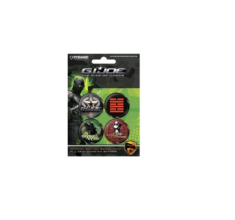 odznaky G.I. Joe Snake Eyes vs Storm Shadow Pyramid International