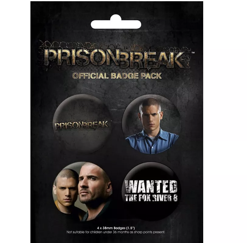 odznaky Prison Break 4ks Pyramid International