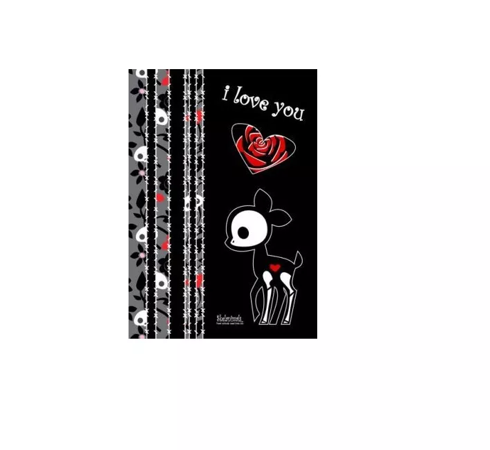 pohlednice Skelanimals Dee I Love You - dárková karta