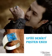 Prsten Upíří deníky - Enzo 2 | Velikost 10