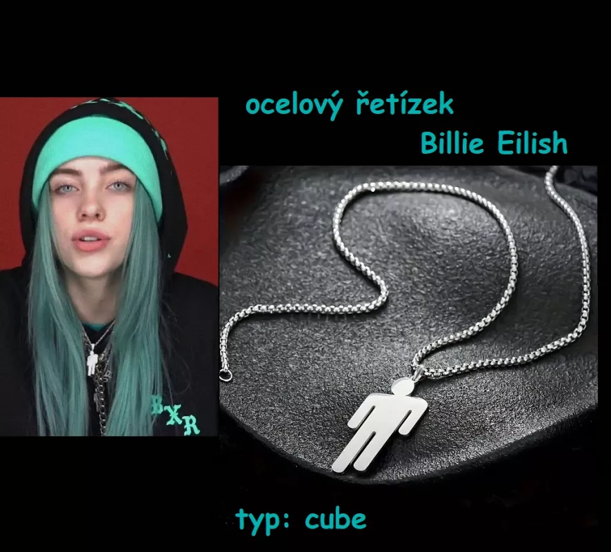řetízek Billie Eilish (ocel)