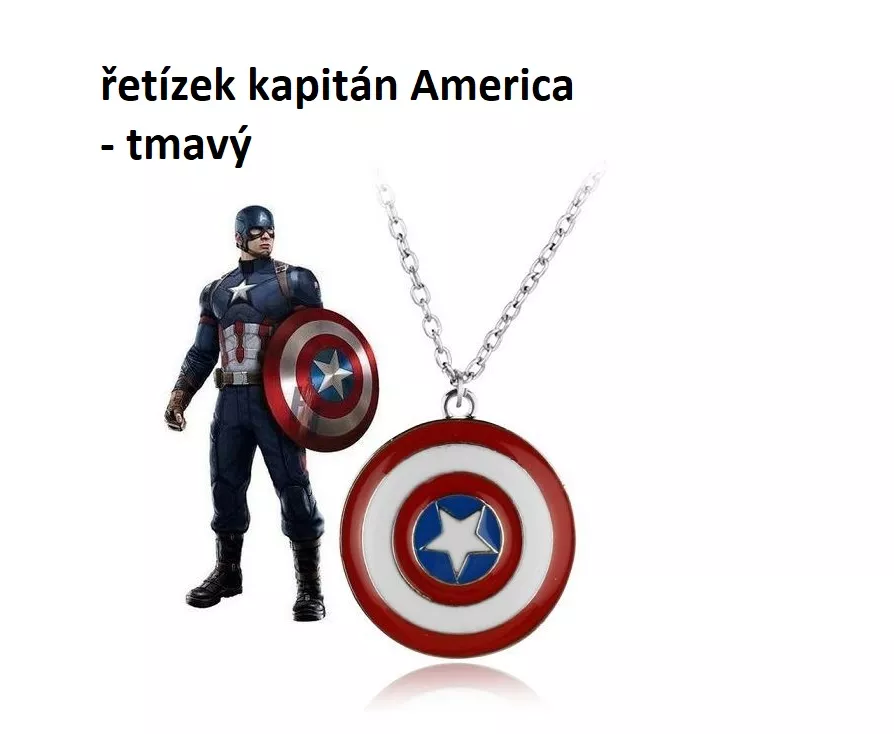 řetízek Kapitán Amerika Štít