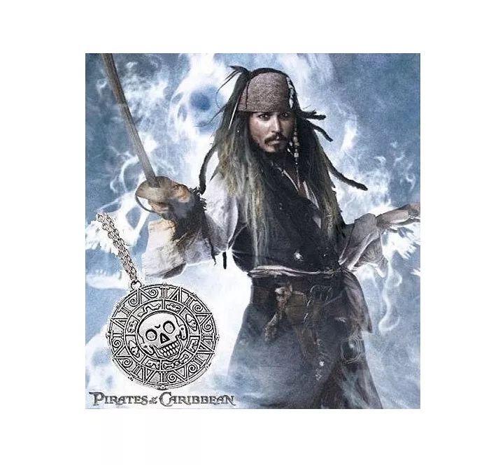 řetízek Piráti z Karibiku Aztécká mince starostříbrná