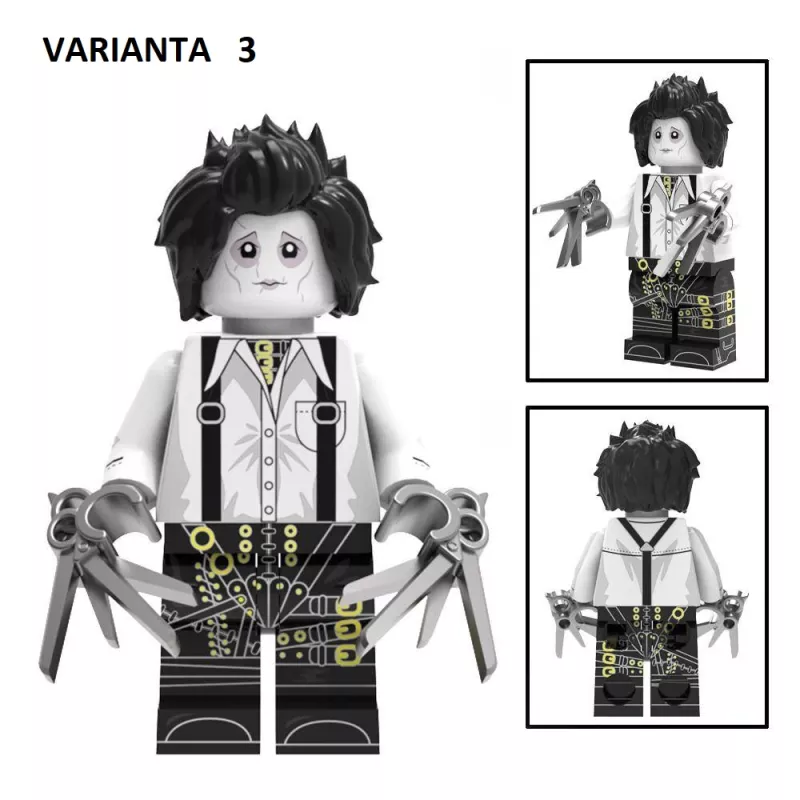 Tim Burton Blocks Bricks figurka Střihoruký Edward - varianta 3 BBLOCKS