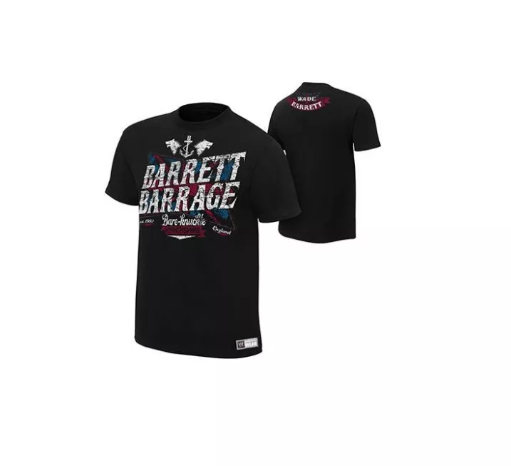 tričko WWE Wrestling Wade Barrett Barrage Authentic
