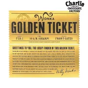 Zlatý tiket Willy Wonka (Golden ticket)