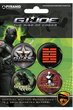 odznaky G.I. Joe Snake Eyes vs Storm Shadow Pyramid International
