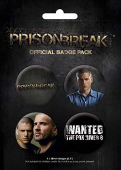 odznaky Prison Break 4ks Pyramid International