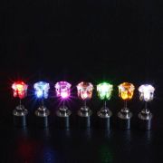 Svítící LED náušnice Krystal (1 pár) | zelené