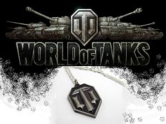 WOT řetízek World of Tanks Logo stříbrný