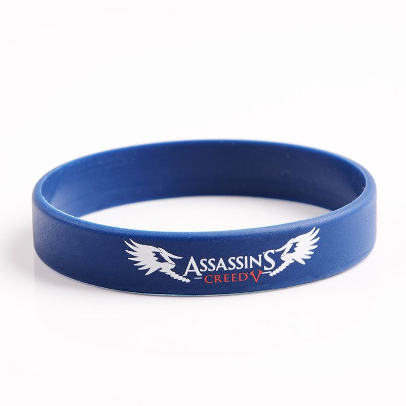 silikonový náramek Assassins Creed - modrý